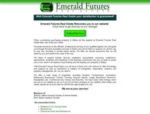 Tablet Screenshot of emeraldfutures.com